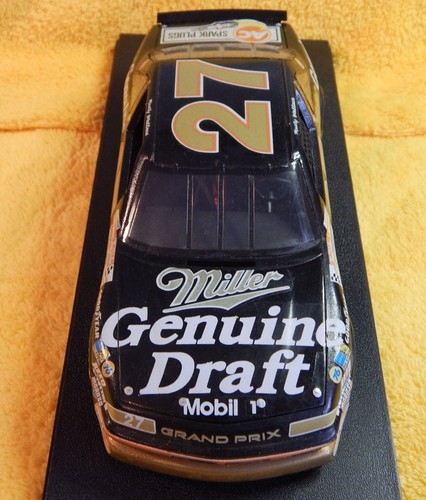 1990 Rusty Wallace #27 Miller bozza originale 1/24 BANCA 1 di 6.000 RARO con esposizione - Foto 9 di 16