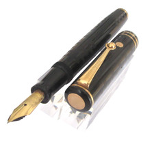 STYLO PLUME DE COLLECTION WAHL EVERSHARP GOLD SEAL A LEVIER PLUME OR 18K Q355