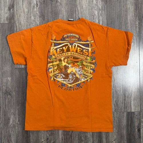 Harley-davidson Men's Orange T-shirt