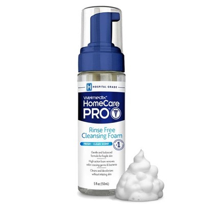 Welmedix No Rinse Cleansing Foam - Free & Waterless 5 Fl Oz (Pack of 1)
