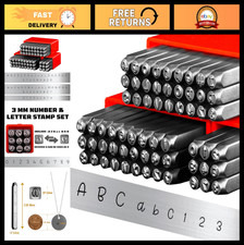63pcs Metal Stamping Kit - Artistic Font 1/8" Stamps for Jewelry Making, A-Z  0