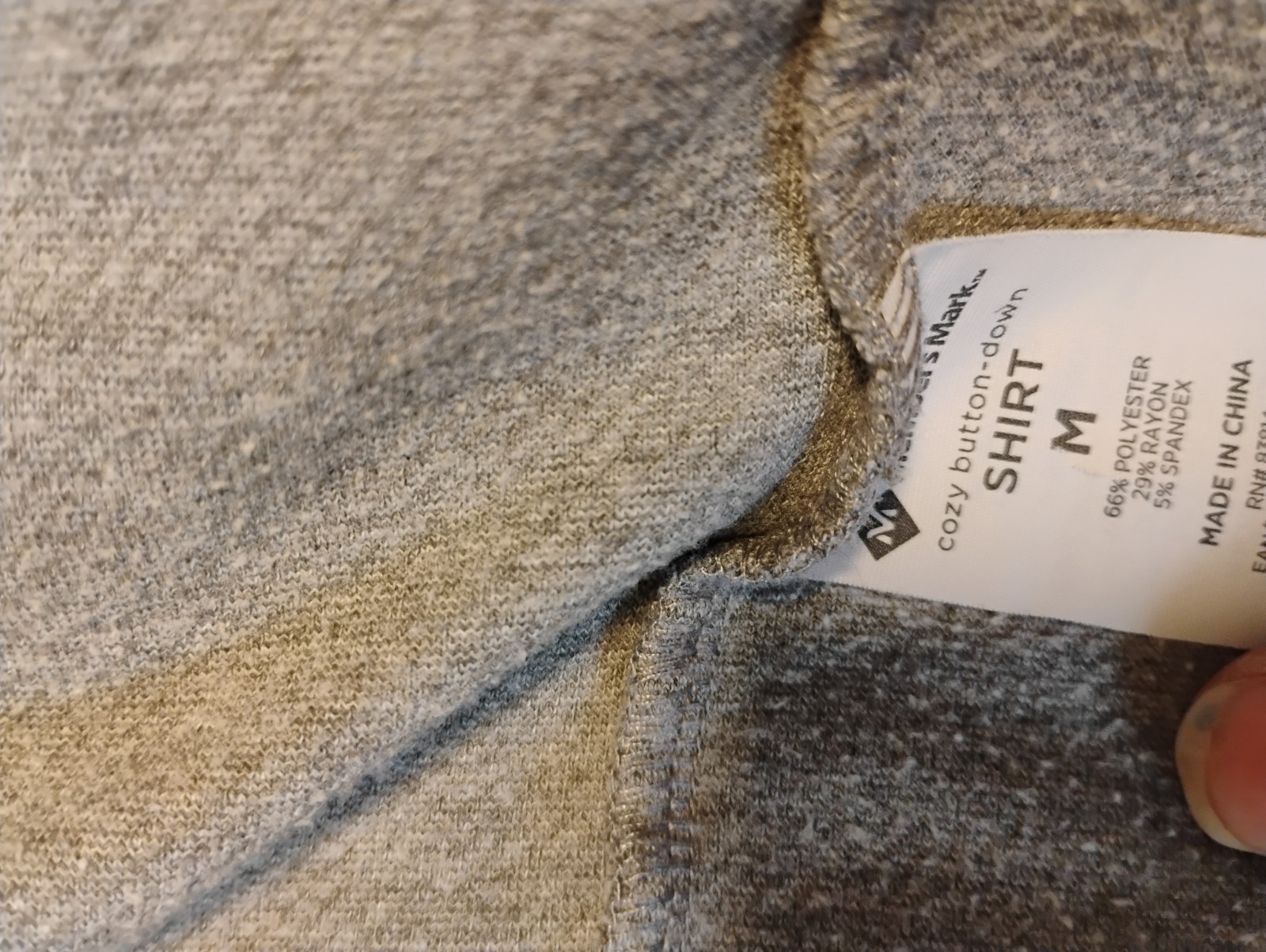 Members Mark Gray Button Down Sweater Women's Siz… - image 4