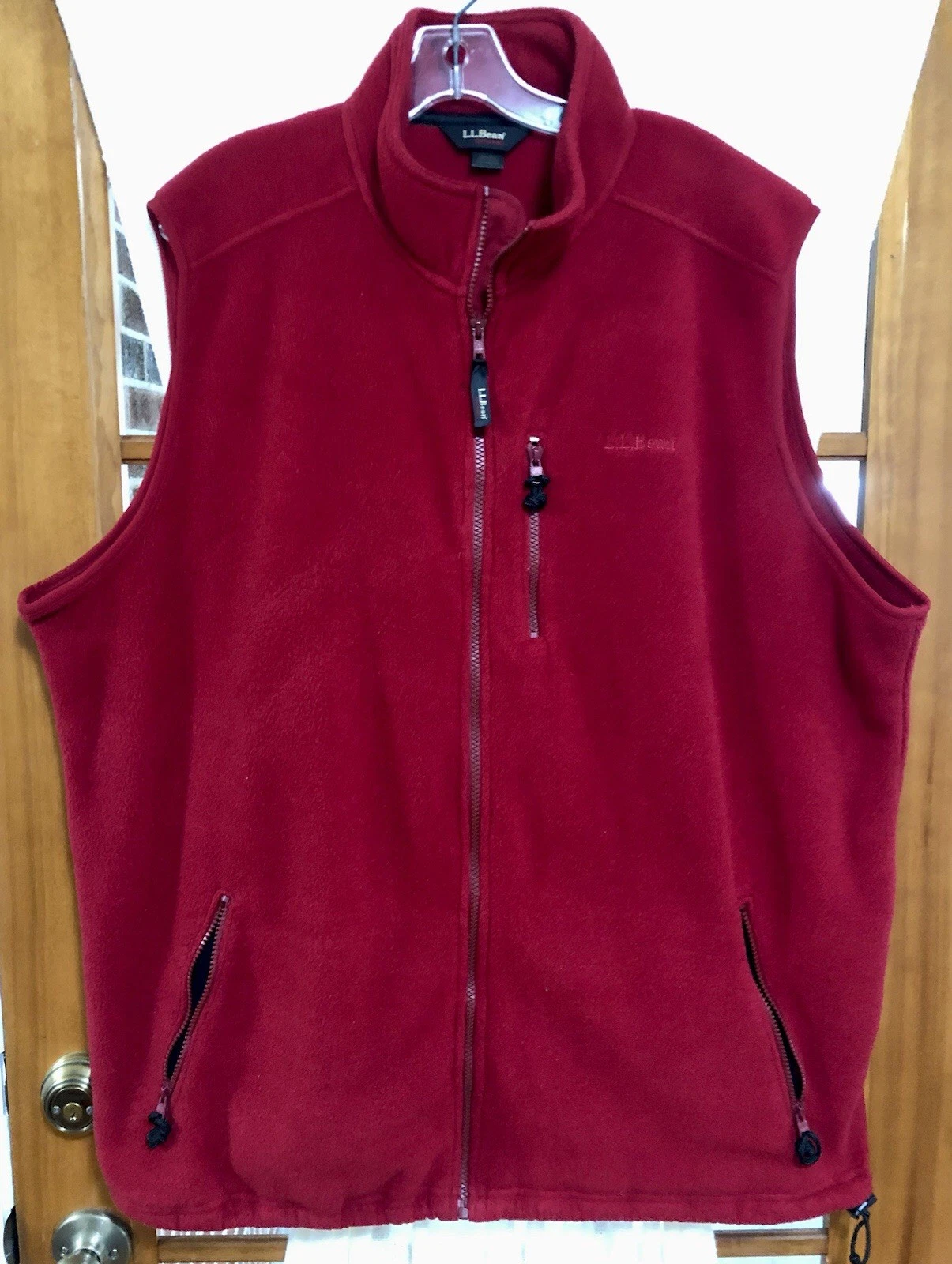 L L Bean Fleece Vest Full Zip Outdoor Activewear Red Size Mens's XL Tall
Opens in a new window or ta