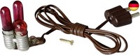Kahlert Licht 60800 - MinipuppenzubehöR Flackerlicht Mit Schraube 3.5 V, Braun
