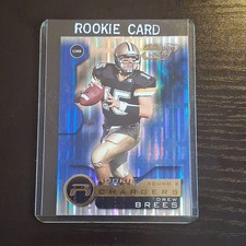 2001 Quantum Leaf Drew Brees Rookie #202 Chargers NFL Football Card. rookie card picture