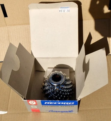 Campagnolo Record MK2 9sp Kassette Exadr.  12-21TH NOS NIB (27mm Abschlussring) - Bild 1 von 4