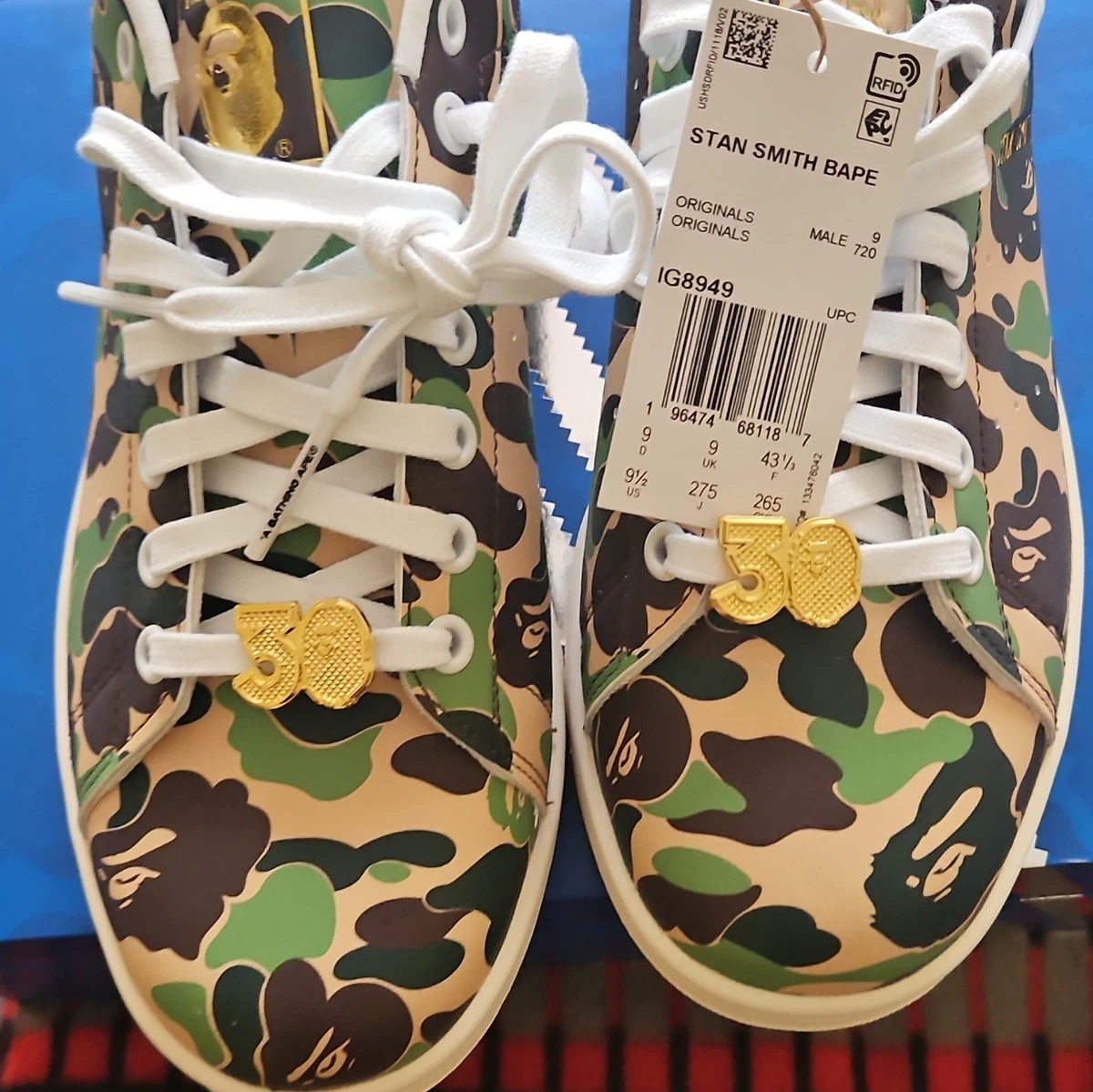 BAPE x adidas Stan Smith 30th Anniversary - ABC Camo for Sale