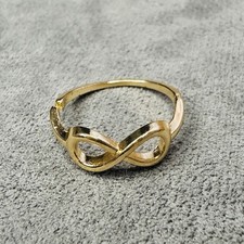 Anello placcato oro Infinity misura 55 donna gioiello seconda scelta