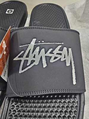 Nike X Stussy Benassi Black | eBay