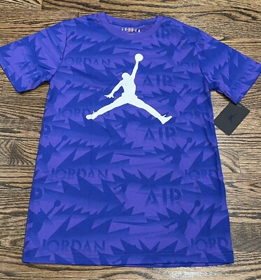 $32 Michael Air Jordan Brand Nike Boys L Purple Graphic Shirt