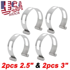 4pcs Exhaust Intake Pipe Tacking Bands for welding/fabrication 2.5" & 3.0" , US