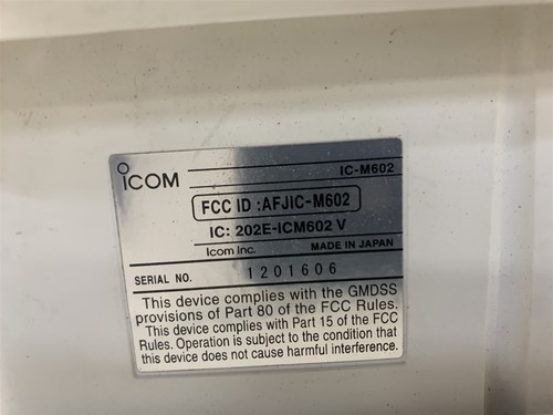 ICOM IC-M602 VHF MARINE RADIO AFJIC-M602 - Picture 4 of 4