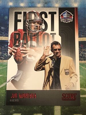 JOE MONTANA SP 2022 Score Retail Red Foil FIRST BALLOT #FB