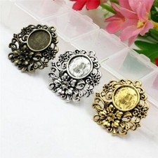 10pcs Cabochon Frame Bezel Settings Tray Pendant Base Diy Jewelry Making Finding