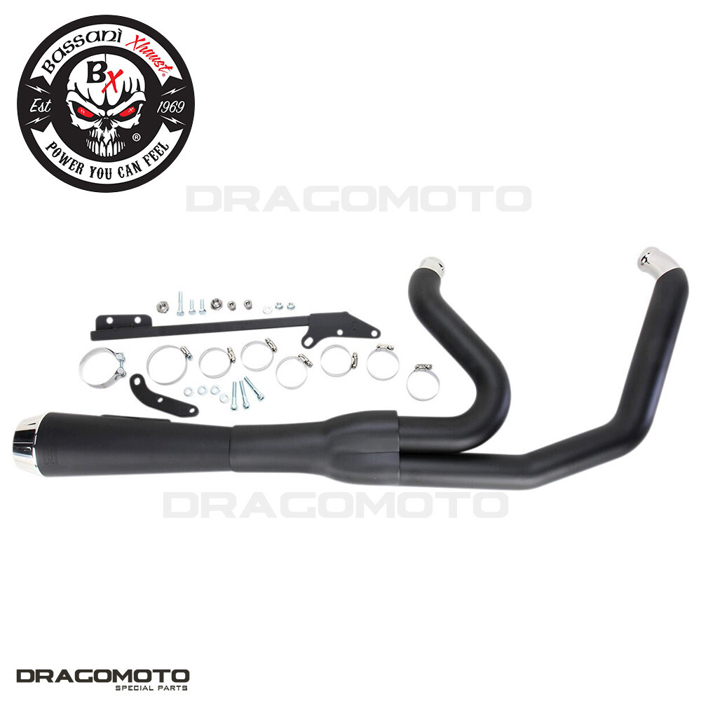 Harley FXDF 1690 Dyna Fat Bob 2012-2015 Full exhaust BASSANI Road