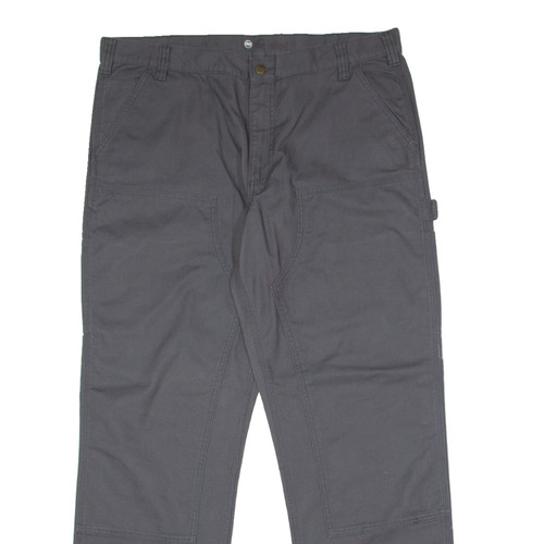 Carhartt Double Knee Carpenter Herren Hose Grau Relaxed Straight W40 L32 - Bild 2 von 6