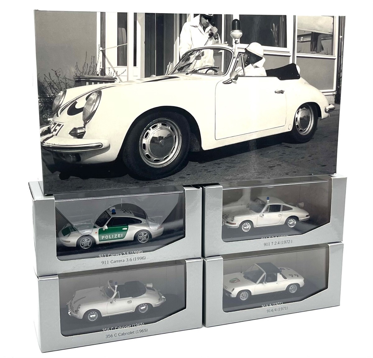PORSCHE 356 C CABRIOLET POLIZEI 1965 MINICHAMPS 1:43 of reference W