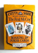 Playing Cards Cutty Sark Scots Whiskey The Real McCoy Roaring 20’s Poker Cards