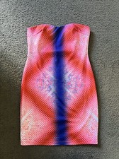 Tic Toc strapless Mini Dress size M   Sweetheart Neck In-build Bra Club wear red