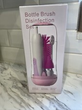 Bottle Brush Disinfection Set. Pink. NIB. PORTABLE Great For Travel. Great Gift