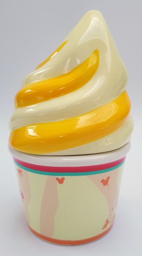Disney World Parks Dole Whip Scented Candle Pineapple Ice Cream Shaped Holder - Picture 3 of 11