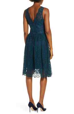 NEW ELIZA J Lace Fit & Flare DRESS SIZE 6 $168 GREEN NORDSTROM | eBay NEW ELIZA J Lace Fit & Flare DRESS SIZE 6 $168 GREEN NORDSTROM | eBay
