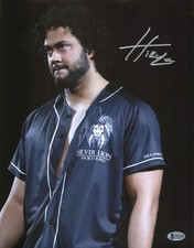 Hikuleo Signed 11x14 Photo BAS Beckett COA New Japan Pro Wrestling Bullet Club 4