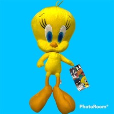 NWT Six Flags Looney Tunes Tweety Bird Stuffed Animal Plush Toy 16  Warner Bros
