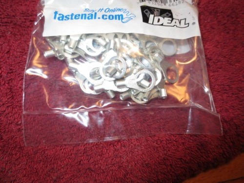 100 Ring Terminal Non-Insulated Butted Seam 16-14 GA AWG Gauge 5/16'' Fastenal - Picture 3 of 4