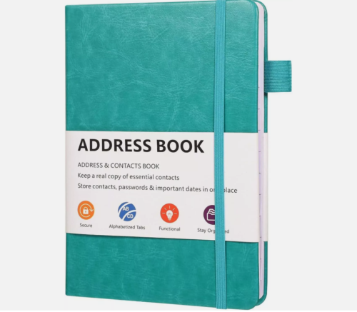 Address Book With Alphabetical Tabs Hardcover Password Keeper Telephone Book New