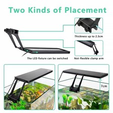 hygger LED Aquarium Light Fish Tank Clip-on Light Plants Growth Aquatic Lamp