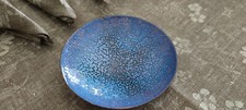 Kupfer Schale 12 cm blau 50er Jahre Vintage - PGH Juwel G&ouml;rlitz - Handarbeit