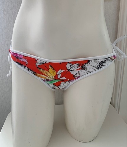 Freya Wild Flower 30F Wired Padded Plunge Bikini & Tie Sided Bottom XS - Picture 8 of 11