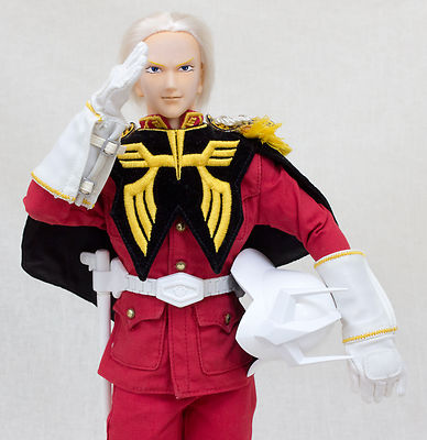 RARE!! Gundam Char Aznable Military uniform Bandai Hot Toys Figure