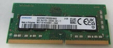 8GB Samsung DDR4 3200 Mhz RAM SO DIMM M471A1K43DB1-CWE