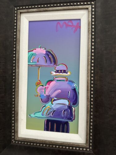Peter Max Umbrella Man Unique Original 2017