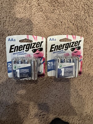 Energizer Ultimate Lithium AA Batteries 8 X 2 Pack - 16 Count