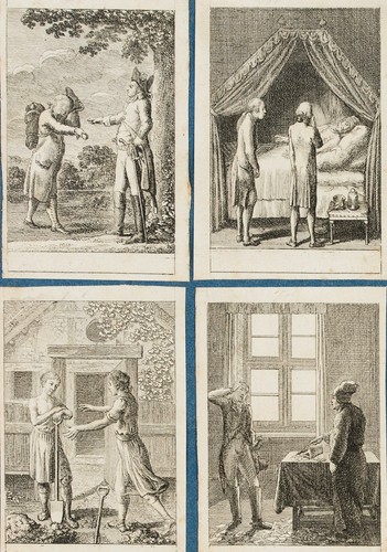 D. CHODOWIECKI (*1726), Illustrationen zu Fabeln und Erzählungen,  1793, Rad. - Bild 1 von 6
