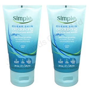 simple clear face wash