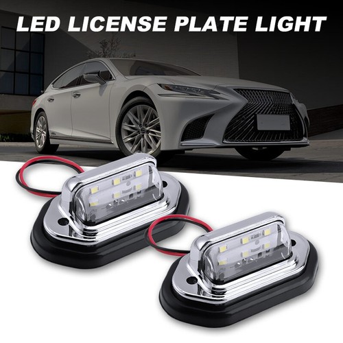 2X Luz LED para matrícula Número de superficie Etiqueta Lámpara Marcador Blanco Coche Camión SUV RV - Imagen 2 de 9