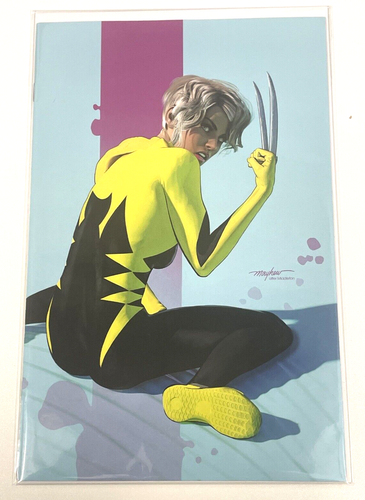 SPIDER-GWEN GWENVERSE 1 MIKE MAYHEW NYX 4 X-23 HOMMAGE VIRGIN VARIANT B COVER - Bild 1 von 8