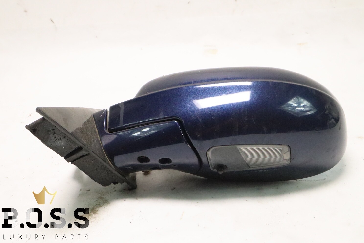 04-08 MASERATI QUATTROPORTE M139 FRONT LEFT DRIVER SIDE DOOR VIEW MIRROR BLUE
