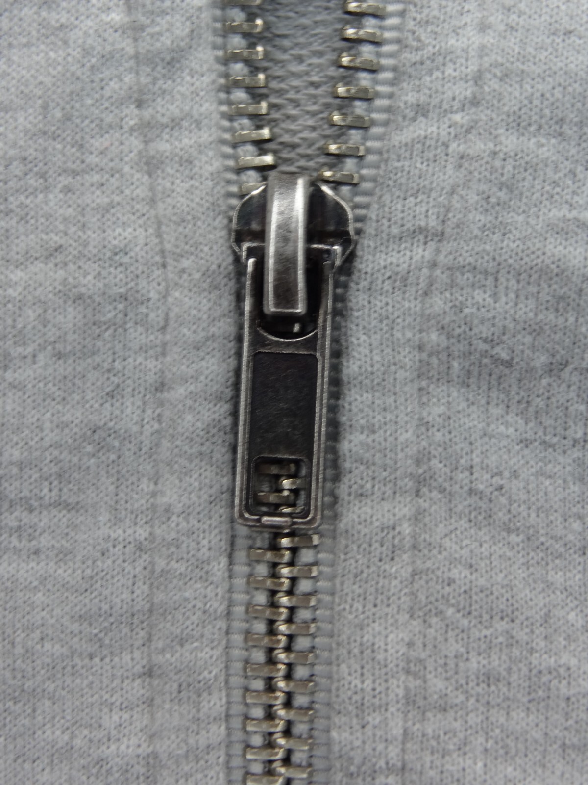 Forever 21 Cotton-Blend Gray Full Zip Jacket Snap… - image 8