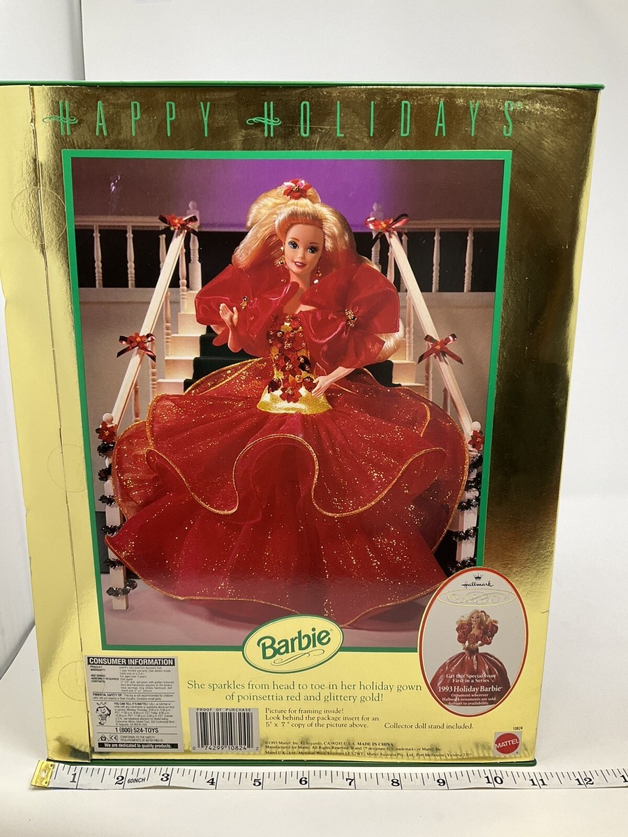 Barbie Doll Happy Holidays Special Edition 1993 Barbie Doll NIB