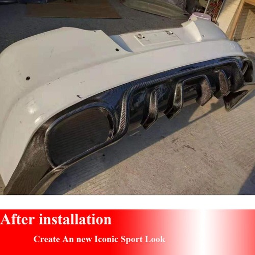 Real Carbon Rear Bumper Diffuser Lip Fit For Porsche Panamera 970.1 2010-2014 - Picture 6 of 13