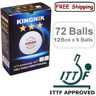 72 Kingnik Table Tennis Balls | Professional Ping Pong Ball | ITTF Approved