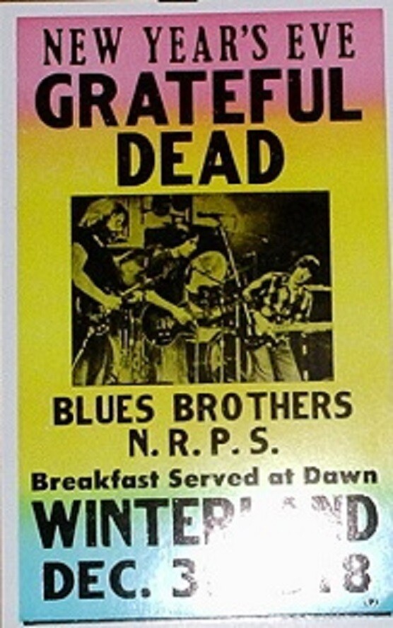 Grateful Dead Concert Poster New Years Eve 1978 Winterland 14