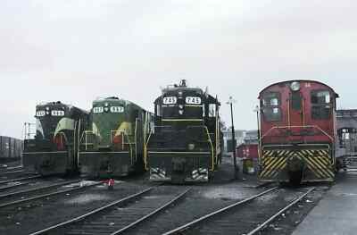 Seabord Coast Line Strom in vier Farbschemata SAL Yard Richmond VA 8 x 10 Foto