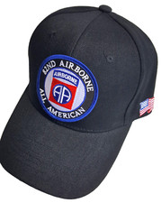 U.S. ARMY - 82ND AIRBORNE ALL AMERICAN Military Ball Cap - Black