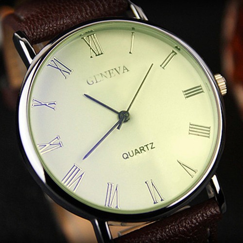 Men's Business Casual Stainless Steel Roman Belt Watch Simple Dial Quartz Watch - Picture 16 of 26